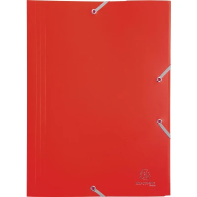 Afbeelding van Exacompta 55905E 30x CHEM. 3 RAB. ELAS. PP 24/32 ROUGE