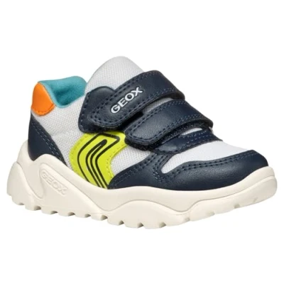Afbeelding van Geox CIUF Babyschoenen voor kinderen, Maat: 24, White navy Kunststof/ textiel