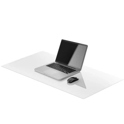 Afbeelding van Panorama bureauonderlegger, transparant, 120 x 60 cm, verkrijgbaar in verschillende maten, transparante tafelhoes, bureau accessoires