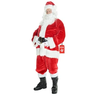 Afbeelding van Morph kerstman kostuum voor heren, kerstmankostuum outfit, kostuum, volwassenen,