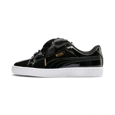 Afbeelding van Puma Heart Patent Wn&#039;s sneakers voor dames, Black Zwart