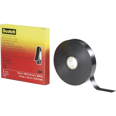 Afbeelding van Scotch Scotch™ 22 SCOTCH22 12X33 Isolatietape Zwart (l x b) 33 m 12 mm 1 stuk(s)