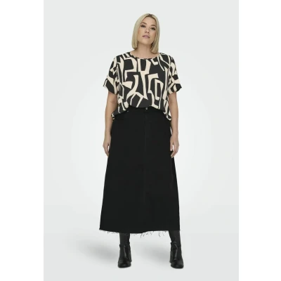 Afbeelding van ONLY CARMAKOMA CARVICA LIFE SS Top WVN NOOS Dames Black Vendome Geo