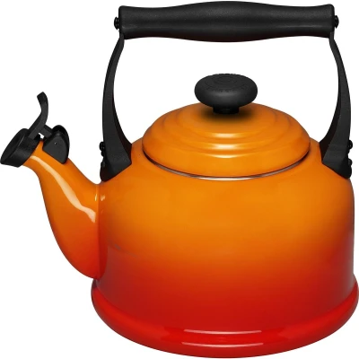 Afbeelding van Le Creuset Fluitketel &quot;tradition&quot; In Oranjerood 2,1l
