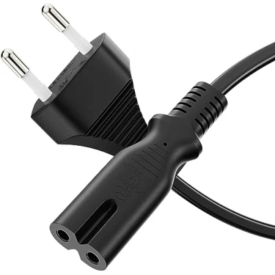 Afbeelding van Sonero® Euro netsnoer voor huishoudelijke apparaten stekker naar IEC bus C7 5 m zwart