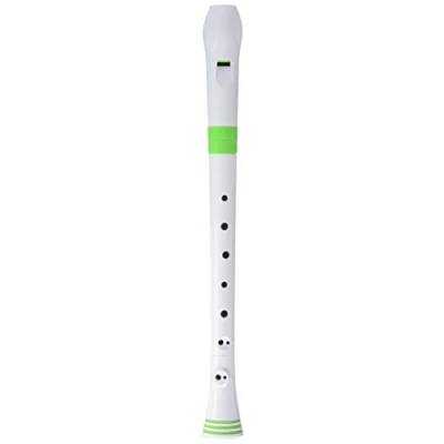Image de Nuvo Flûte à Bec Soprano blanche et verte