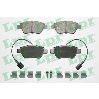 Afbeelding van LPR 05P1656K Remblokkenset Met schroeven toebehoren FIAT: 500 Hatchback, C Convertible, Punto Evo ALFA ROMEO: MiTo