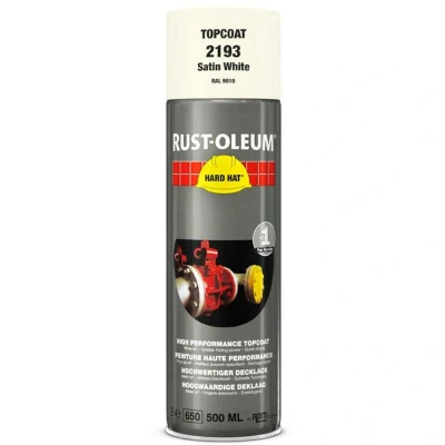 Afbeelding van Rust Oleum 2100 Hard Hat 500ml Spray RAL 9010 ZG