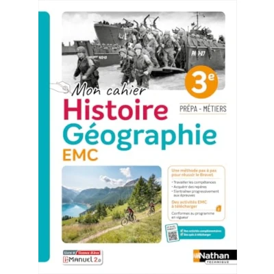 Afbeelding van HISTOIRE GEOGRAPHIE 3E PREPA METIERS CAHIER ELEVE