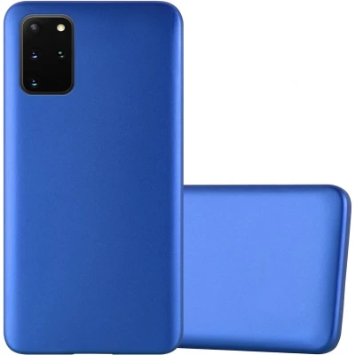 Afbeelding van Cadorabo Hoesje geschikt voor Samsung Galaxy S20 PLUS in METAAL BLAUW Beschermhoes gemaakt van flexibel TPU silicone Case Cover