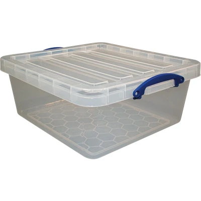 Afbeelding van Really Useful Box opbergdoos 31,5 l, nestbaar, transparant