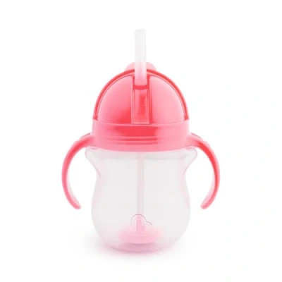 Image de Munchkin Click Lock Tip &amp; Sip Gobelet Avec Paille, Gobelets Pour Bébés Et Tout Petits Sans Bpa, Anti Fuite, Rose