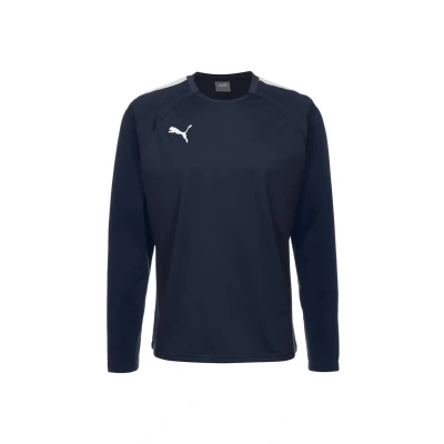 Afbeelding van Puma Teamliga Trainings Sweater, Heren, Maat: Medium, Peacoat/puma white