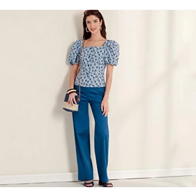 Afbeelding van New Look Naaipatroon N6678 Damestop en broek wit