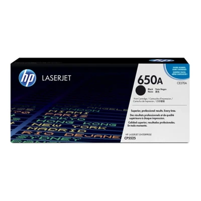 Image de HP 650A toner LaserJet noir authentique