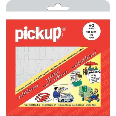 Afbeelding van Pickup Letters A t/m Z Wit Largo 20 mm