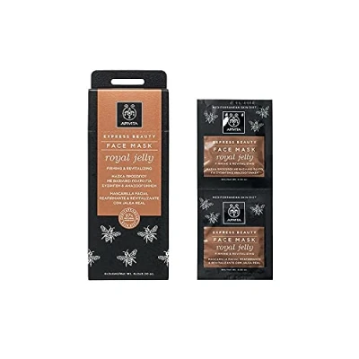 Afbeelding van Apivita Express Beauty Gezichtsmasker Royal Jelly 2 x 8 ml