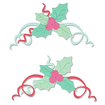 Afbeelding van Sizzix Thinlits Die Set 11PK Boughs of Holly 664700 (07 21)