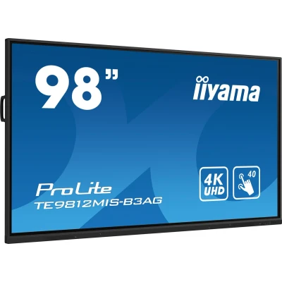 Afbeelding van Iiyama ProLite TE9812MIS B3AG Digital Signage display Energielabel: G (A G) 247.7 cm 97.5 inch 3840 x 2160 Pixel 24/7