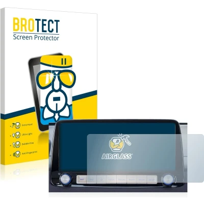 Afbeelding van BROTECT Screenprotector voor Hyundai Kona 2020 Infotainment System 10&quot; Folie Beschermfolie Beschermglas transparant