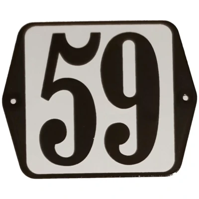 Afbeelding van Huisnummer standaard nummer 59 Warentuin Mix