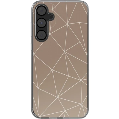 Afbeelding van imoshion hoesje Geschikt voor Samsung Galaxy A55 Siliconen Design Meerkleurig / Graphic Lines Beige