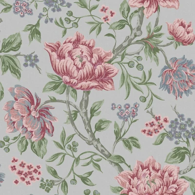 Afbeelding van Laura Ashley Vliesbehang Tapestry Floral Slate Grey 10mx52cm