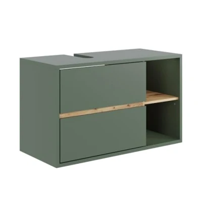 Afbeelding van Vicco Meuble sous lavabo Viola Vert / Artisan 100 x 60 cm Avec 2 tiroirs