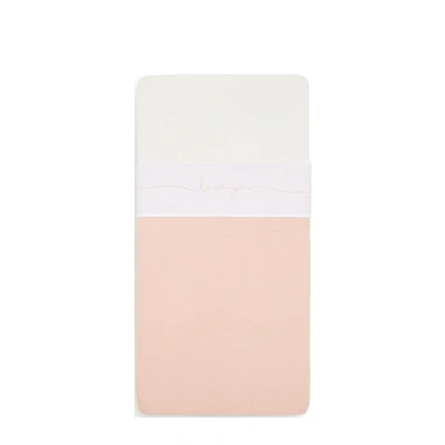 Afbeelding van Jollein Laken Wieg 75x100cm Love you Pale Pink
