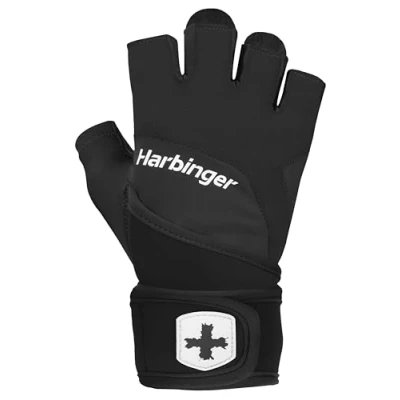 Afbeelding van Harbinger Training Grip Fitness Wrist Wraps Heren &amp; Dames Deadlifting XL Unisex Zwart Gym Crossfit Krachttraining
