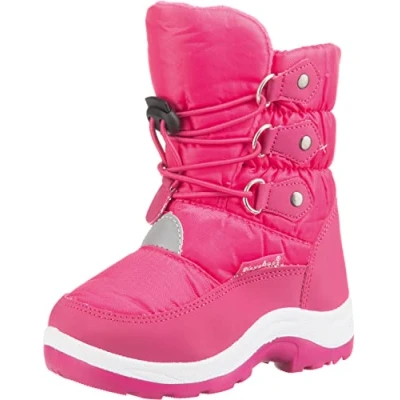 Afbeelding van Playshoes Winterlaarzen voor kinderen met veters Roze maat 24 25EU