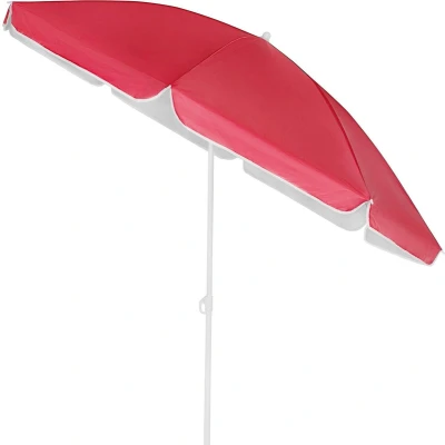 Afbeelding van Kingsleeve Parasol 180cm UV 50+ Kantelbaar Waterafstotend Strand Rood