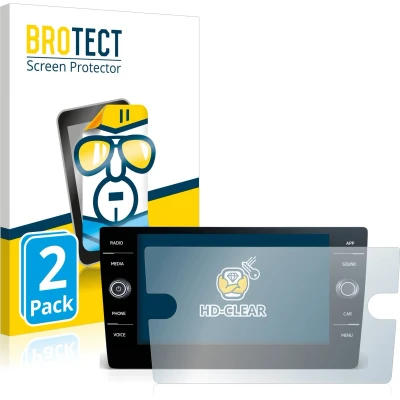 Afbeelding van BROTECT Screenprotector voor Volkswagen Touran 2017 Discover Media 8&quot; 2019 Folie Beschermfolie transparant (2 Stuks)