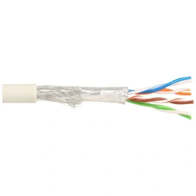 Image de Câble patch Cat.5e, InLine®, gris, S FTP, AWG26, CCA, PVC, 100m