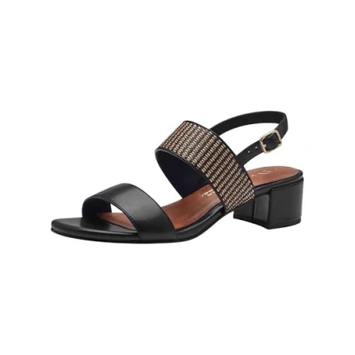 Afbeelding van Marco Tozzi Sandalen black, Dames, Maat: 40, Black Hoogwaardig imitatieleer