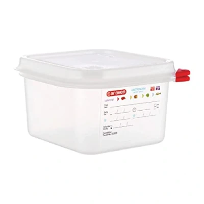 Afbeelding van Araven GN 1/6 voedseldoos met deksel 1,7L (4 stuks)