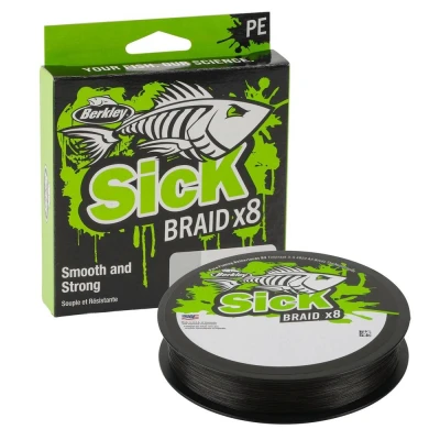 Afbeelding van Berkley Sick Braid Black Gevlochten lijn 0.06mm (5.4kg) (150m)