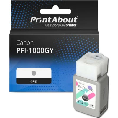 Afbeelding van Huismerk Canon PFI 1000GY Inktcartridge Grijs