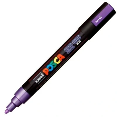 Afbeelding van Markeerstiften POSCA PC 5M Paars (6 Stuks)
