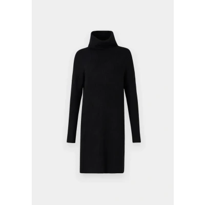 Afbeelding van ONLY Onljana L/S Cowlnck Dress Wool Knt Noos Lange damesjurk (1 stuks), zwart.