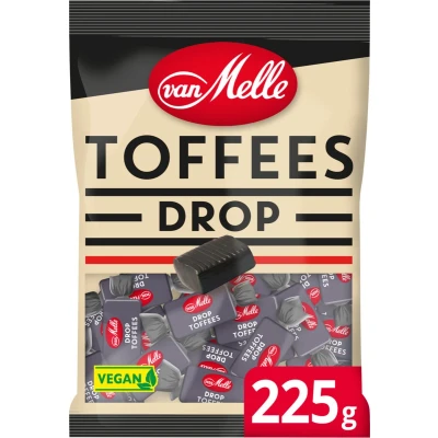 Afbeelding van Van Melle Droptoffees Vegan 12 x 225 gram