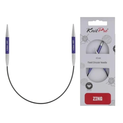 Afbeelding van KnitPro Zing vaste breinaalden rondbreinaalden 22,5 cm x 4,5 mm