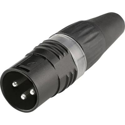 Afbeelding van Hicon XLR plug 3pin HI X3CM BLK