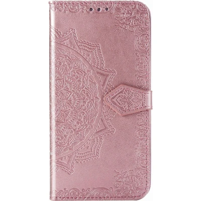 Afbeelding van Hoesje Met Pasjeshouder Geschikt voor Samsung Galaxy A51 Mandala Bookcase Roze