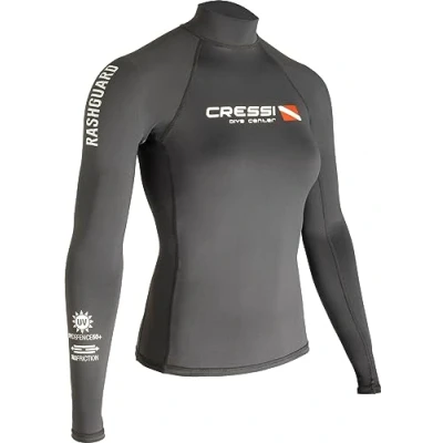Image de Cressi Rash Guard Lady Long SL Black Dive Center T Shirt de Protection pour Femmes à Manches Longues Femme (Lot 1)