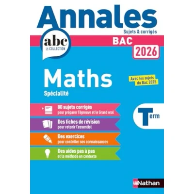 Afbeelding van MATHS SPECIALITE TLE SUJETTS ET CORRIGES
