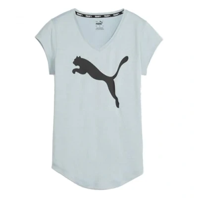 Afbeelding van Puma Train Favorite heather CAT TEE Sport Tshirt, Dames, Maat: XS, Turquoise surf