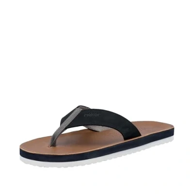 Afbeelding van Rieker 20152 heren teenslippers, Blauw, 46 EU