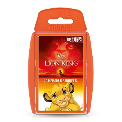 Afbeelding van Top Trumps Disney The Lion King kaartspel, speel met 30 gedenkwaardige momenten van Simba&#039;s presentatie in No Worries, educatieve cadeaus en speelgoed voor jongens meisjes vanaf 6 jaar