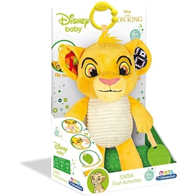 Afbeelding van Clementoni 17296 Simba Premières Activités Disney Le Roi Lion Jouet Bébé 6 Mois, Peluche, D&#039;Éveil Éducatif, Jeu Premier Age, Hochet, Peluche À Clip Pour Poussette